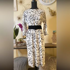 Vintage Animal Print Dress